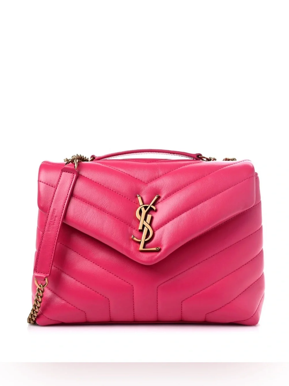 Saint Laurent Small Loulou Leather Shoulder Bag - Picture 1 of 9